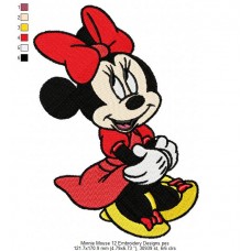 Minnie Mouse 12 Embroidery Designs